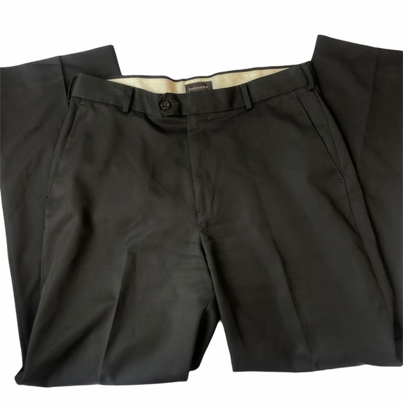 Dockers D3 Men’s Black Straight Leg Dress Pants - Picture 3 of 10